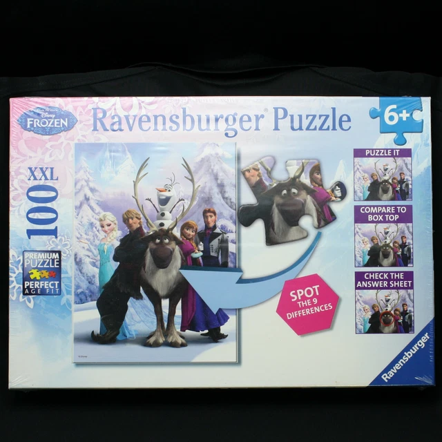 RAVENSBURGER DISNEY FROZEN 100 pc. XXL Puzzle Spot the Difference
