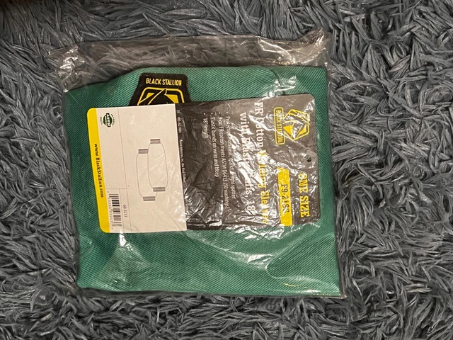 Black Stallion Fire Resistant Sleeves Welding Green Clothing OSFA