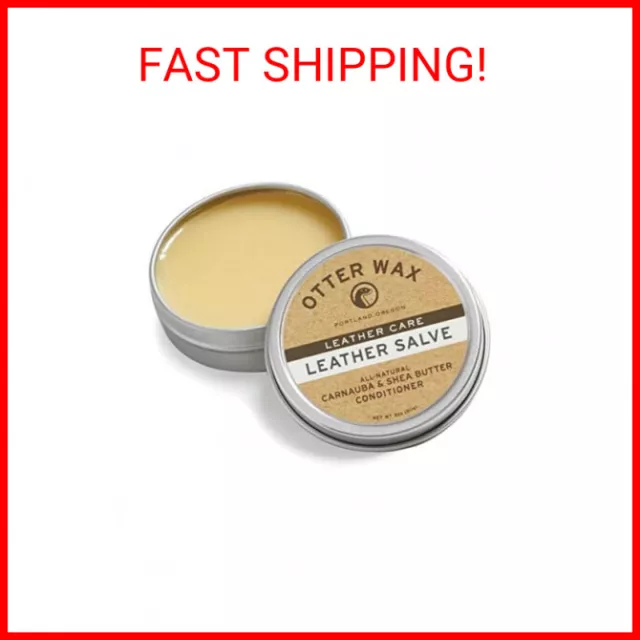 Otter Wax Leather Salve | 2oz | All-Natural Universal Conditioner | Made in USA