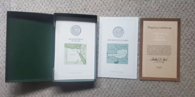 Coins of All Nations -  Franklin Mint - Early 1980's - 28 Coin Sets