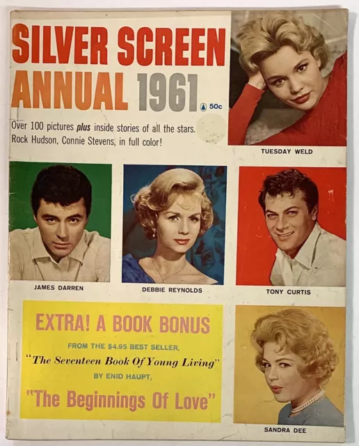 Silver Screen Annual 1961 James Darren Tuesday Weld Tony Curtis …  78 Pages