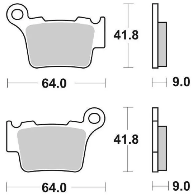 Paire Plaquette de Frein 791CS 791 Cs For KTM 300 SX 2T 2023-2023