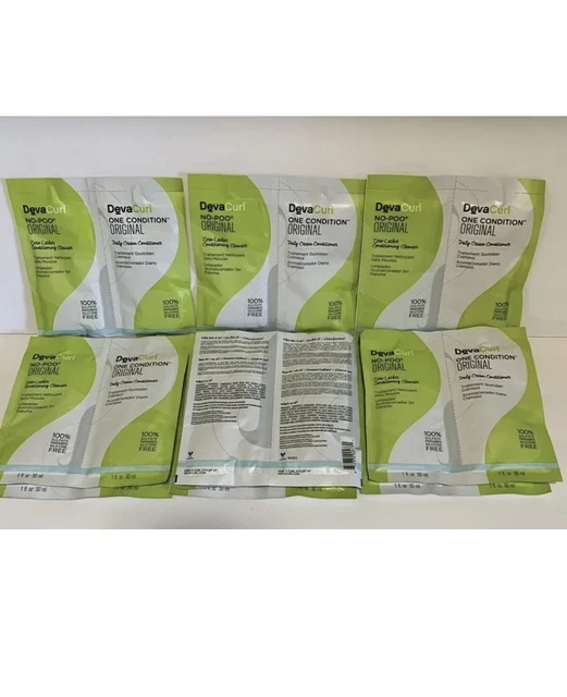 DEVA CURL NO POO Original Cleanser and Conditioner Sample Pack 20 Packs 1 oz ea DEVA CURL NO POO Original Cleanser and Conditioner Sample Pack 20 Packs 1 oz ea
