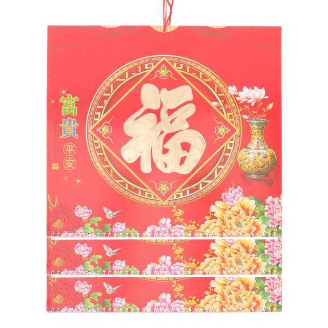 3 PCS 2023 Calendar Lunar Dates 2023 Wall Calendar Chinese Calendar