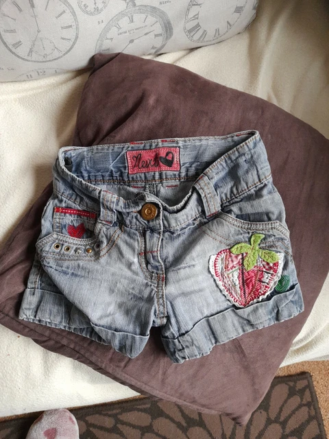 🩳💗🩳  Next Girl's Denim Shorts Aged 6 Years  🩳💗🩳