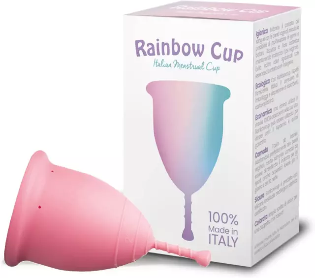 Rainbow Cup, Coppetta Mestruale Made in Italy in Silicone Medicale Senza Lattice 2