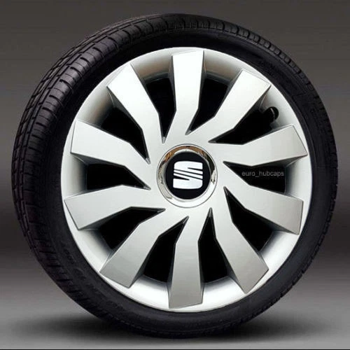 Silver   15" wheel trims, Hub Caps, Covers to fit Seat Ibiza,Leon