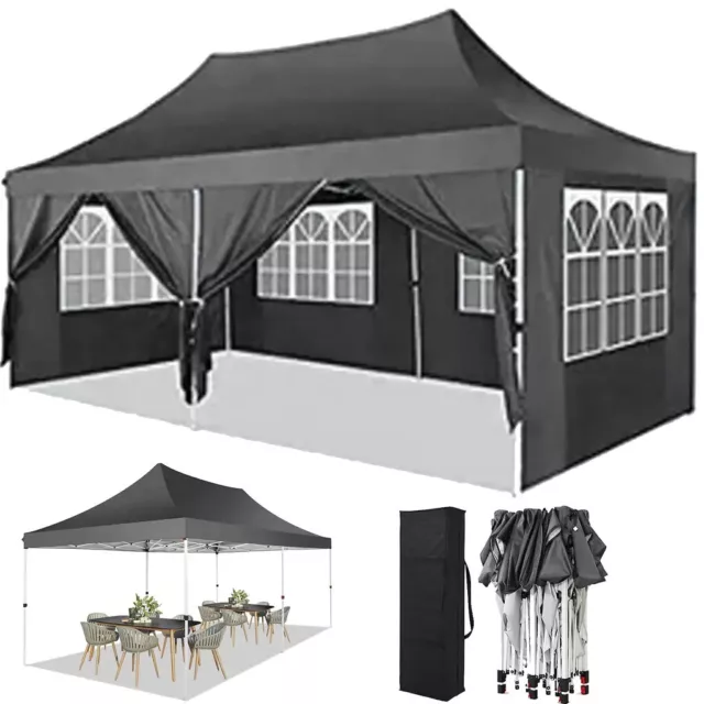 Pavillon 3x3m 3x6m Faltpavillon Wasserdicht Gartenzelt Partyzelt UV Pavillion