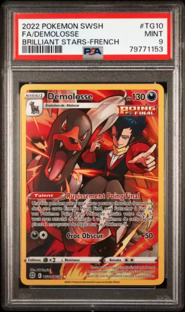 Carte Pokémon : Démolosse Tg10/Tg30 - Psa 9 - Stars Étincelantes