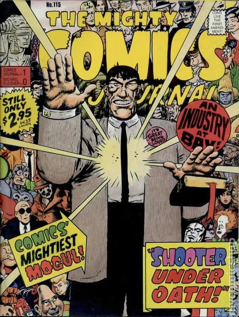 Comics Journal #115 VG 1987 Stock Image Low Grade