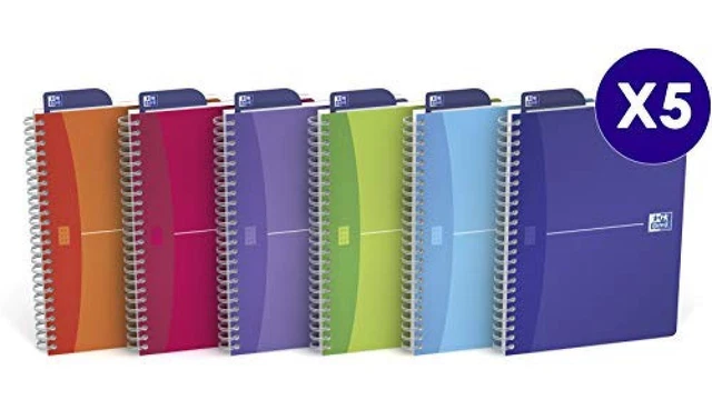 (TG. A4) Oxford 100101864 Quaderni Spiralati My Colours Formato A4 180 pagine Ca