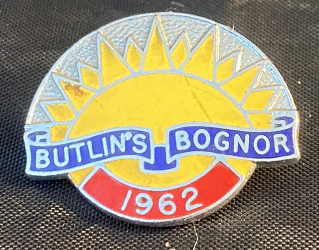 BUTLIN’S ENAMEL BADGE 1962 Bognor Made By W Reeves And Co Ltd ...