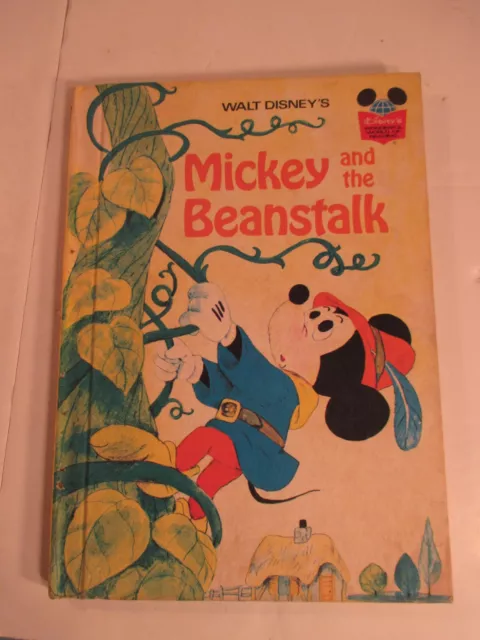 Walt Disney's Mickey and the Beanstalk Random House 1973 Book Club Edition
