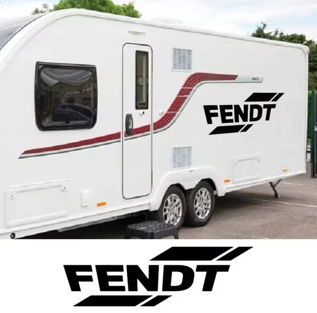 Pack De 2 Autocollants FENDT Pour Camping-car Ou Caravane - 50 X 28,5 Cm - Neufs