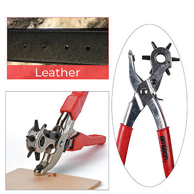 Amtech Tournant Cuir Pince Poinçon Œillet Trou Couper Tissu Ceinture Perforateur 