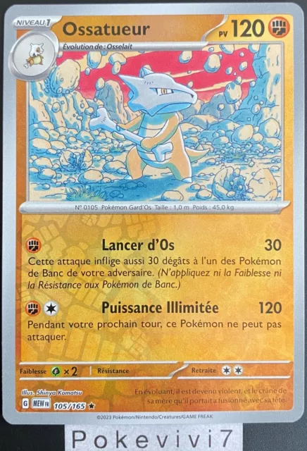 Pokemon Card OSSATURER 105/165 HOLO REVERSE EV3.5 MEW 151 EN NEW