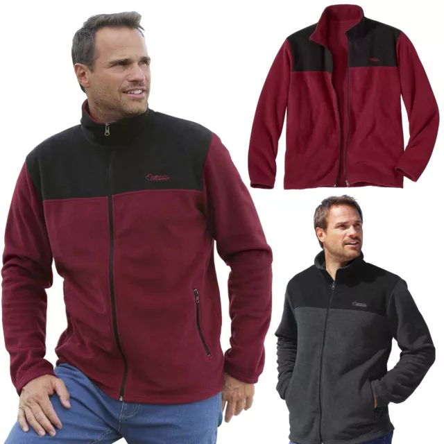 Mens Fleece Jacket Full Zip Polar Anti Pill Pockets Outdoor Warm Work S-4XL Tops