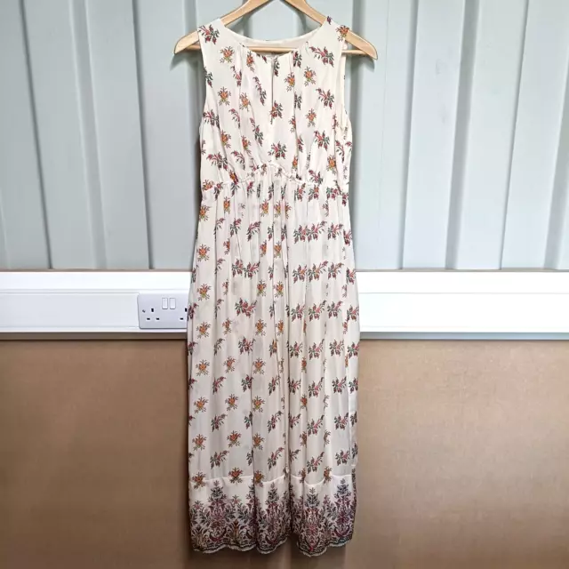 Somerset by Alice Temperley Womens Dress Cream Orange Size UK 10 Floral Wedding