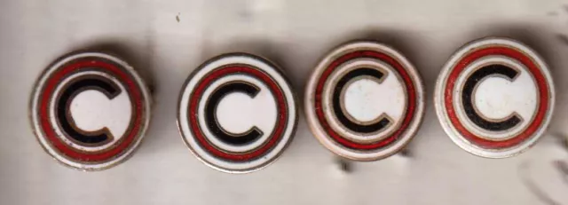 4 football pins from SC Concordia 1907 Hamburg (FV Hamburg)