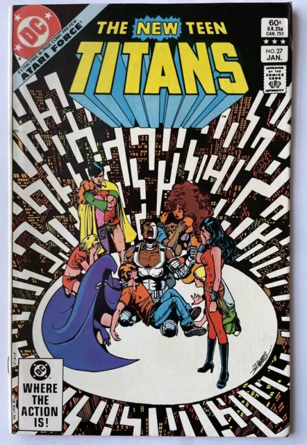 New Teen Titans #27 • KEY 1st Preview Appearance Of ATARI FORCE! (DC 1982) Perez
