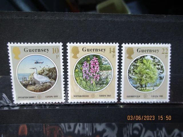 Guernsey 1986 - Europa  - U/M MNH Set - Sg366 - 368