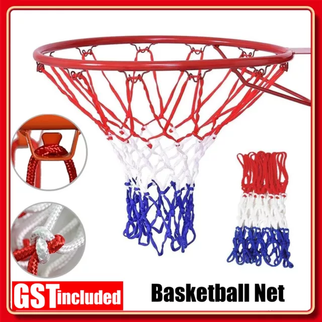 Standard Basketball Net Hoop Rim Hoop Goal Replacement Heavy Duty Mesh 12 Loops