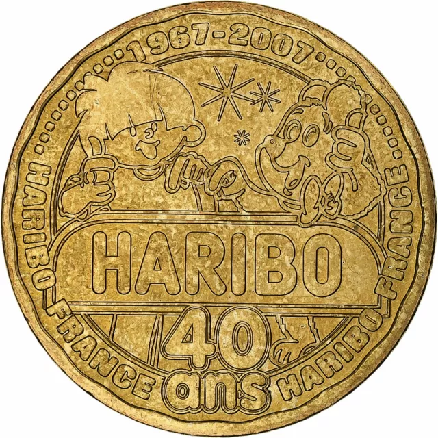 [#1280647] France, Tourist token, Haribo France, 40 ans, 2007, MDP, Nordic gold,