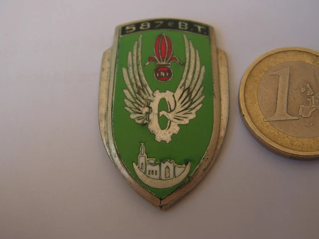 Insigne 587° Bataillon Du Train Tablat AFN Algérie - Variante Aremaïl Paris