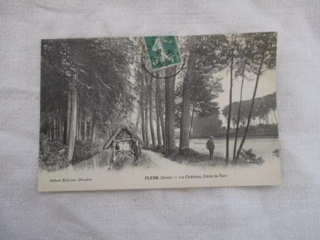 Cpa Orne 61 Flers Le Chateau Dans Le Parc