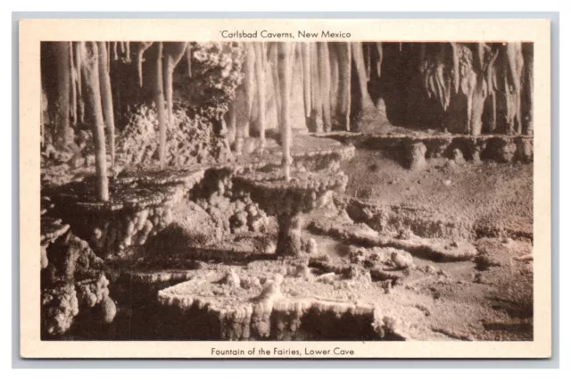 Fountain of the Fairies Carlsbad Caverns New Mexico NM UNP WB Postcard N25