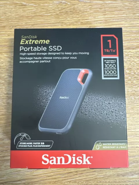 Brand New SanDisk Extreme V2 1TB USB-C Portable External SSD 🔥 Free P&P 🔥