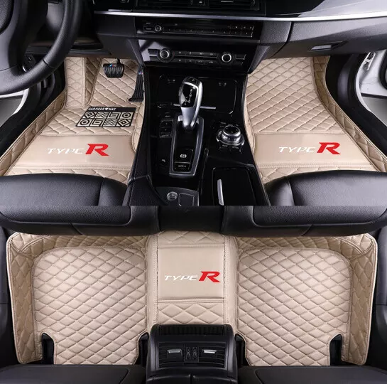 For HONDA All Models 3D Customized Waterproof All Weather Car Floor Mats TYPE-R