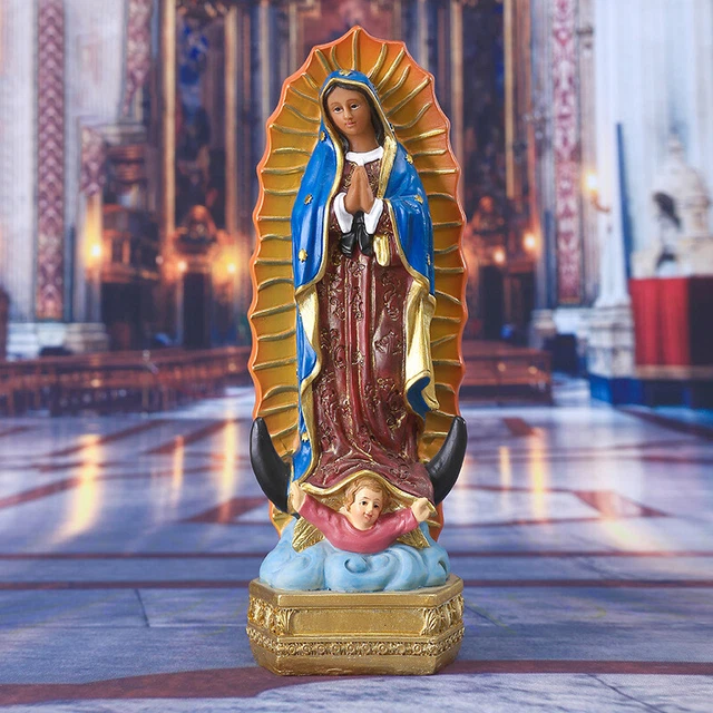 OUR LADY OF Guadalupe Statue Catholic Sculpture Resin Figurine Party Supplies 23.86 PicClick AU