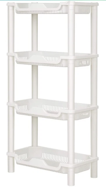 Organizador de carrito de ducha ELYKEN 4 niveles estante de pie 15,8 x 8,1 x 31,5 pulgadas...