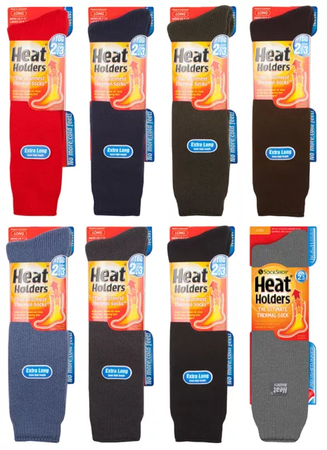 Heat Holders - Homme hiver chaudes longues hautes polaire chaussettes thermiques