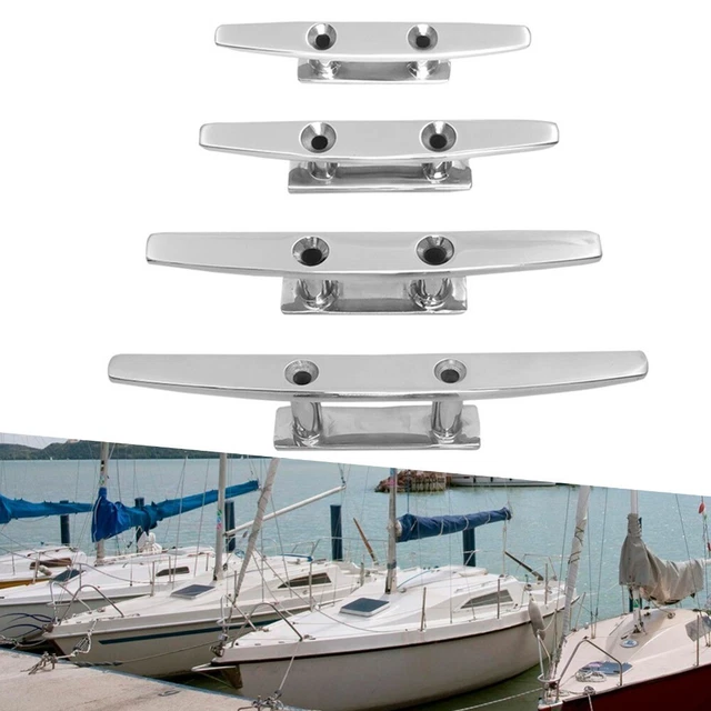 High Quality Stainless Steel Mooring Cleat Boat Cleat  Deck Rope Tie Yacht