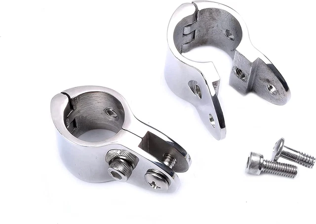 Bimini Top Rail Mounts Stainless Steel Pair