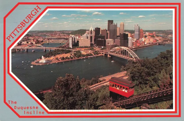 Pennsylvania Continental Postcard Posted 1997 Pittsburgh The Duquesne Incline