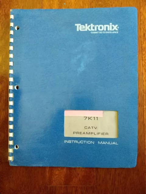 Tektronix Service Manual  7K11 CATV Preamplifier P/N 070-1664-00