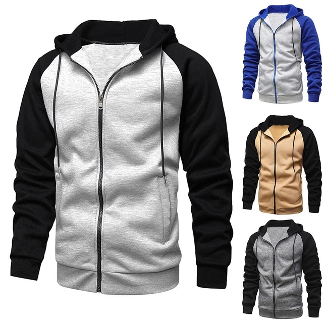 Pratica Felpa Uomo Cappotto Comoda Moda Giacca Con Cappuccio Sciusa