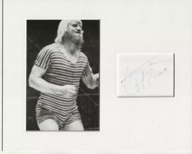 Catweazle wrestling signed genuine authentic autograph signature AFTAL 73 COA