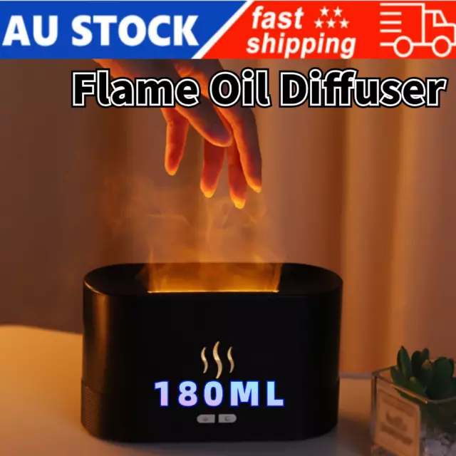 180ml 3D Flame Essential Oil Diffuser Aroma Humidifier Air Purifier Mist