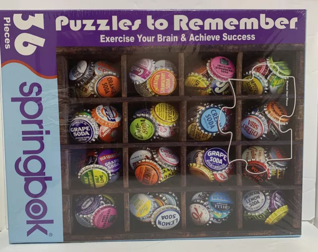 Springbok's 36 Piece Jigsaw Puzzle Colorful Caps Extra Large Pieces