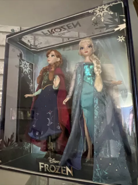 Disney Store Limited Edition Frozen Anna and Elsa 10th Anniversary Doll Set