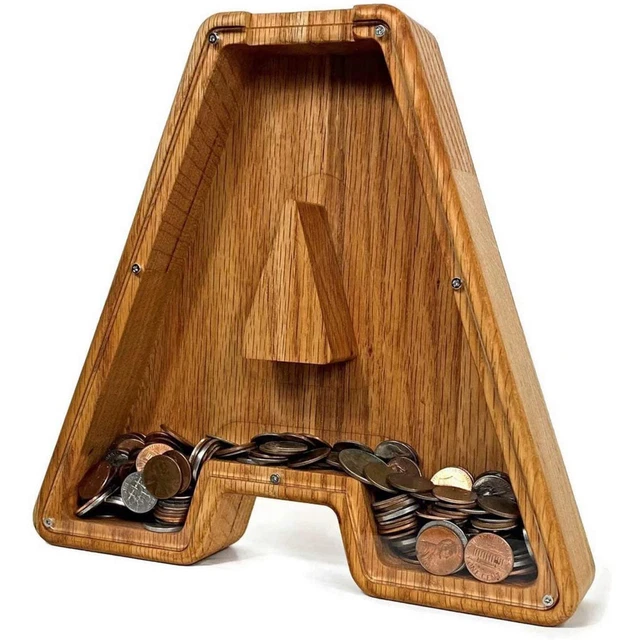 Caja de almacenamiento de dinero erguida grande recuerdo significativo