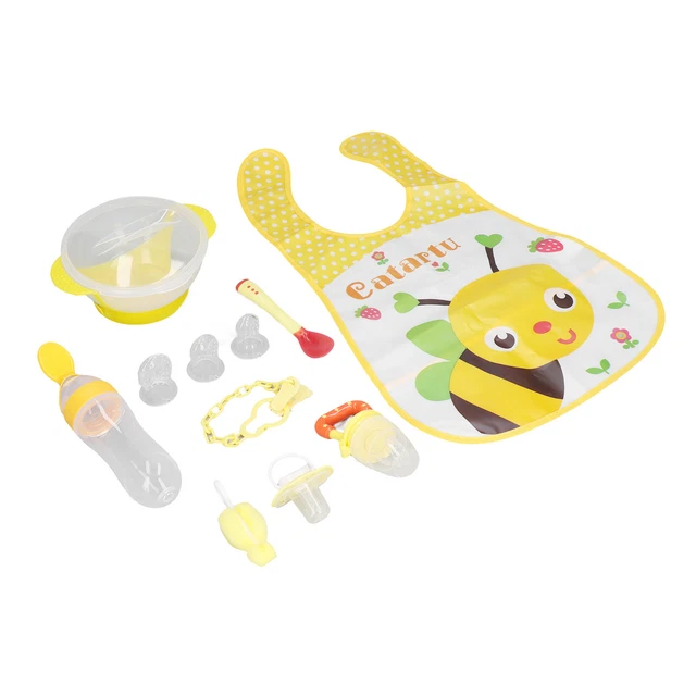 Baby-Fruchtfutterautomat Sicherer BPA-freier Babyfutter-Schnuller 10-teiliges