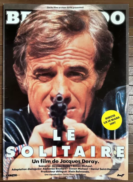 Dossier de Presse LE SOLITAIRE 21x30cm Jean-Paul Belmondo / Jacques Deray / 26 p