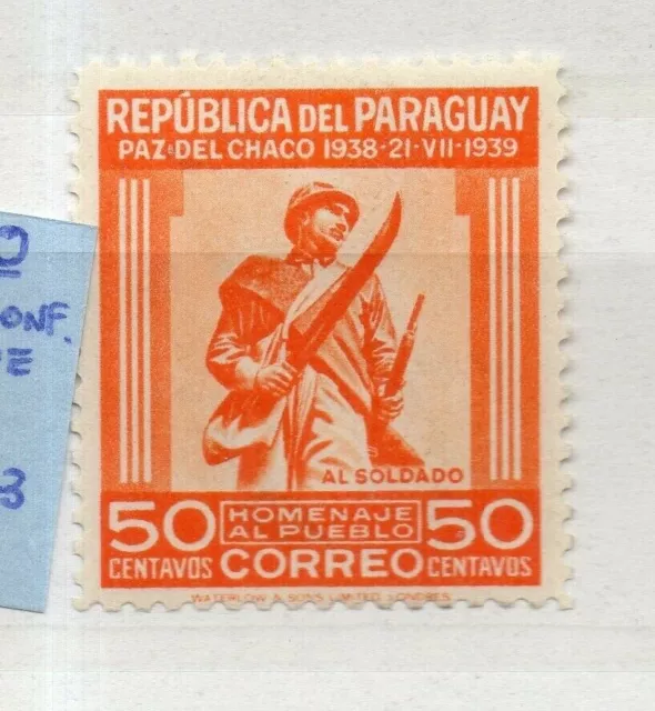Paraguay 1940 Early Issue Fine Mint Hinged 50c. NW-175811