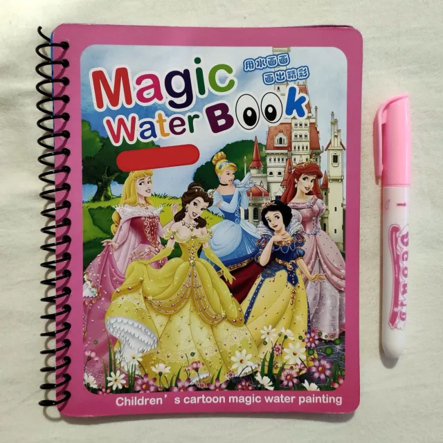 Kinder Malbuch Malen mit Wasser wie Aqua Doodle Magic Book Prinzessinnen Stift