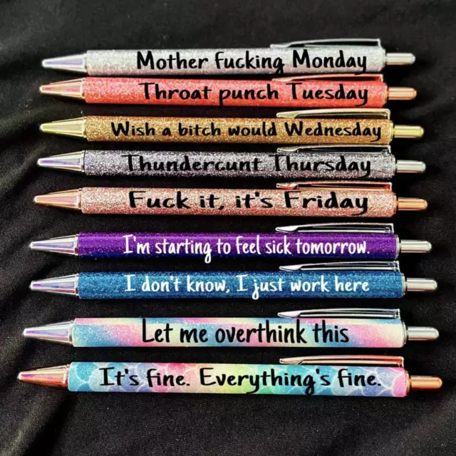 https://www.picclickimg.com/MCIAAOSwRqhjT8cl/1-7PCS-Funny-Pens-Swear-Word-Pen-Set-Weekday.webp